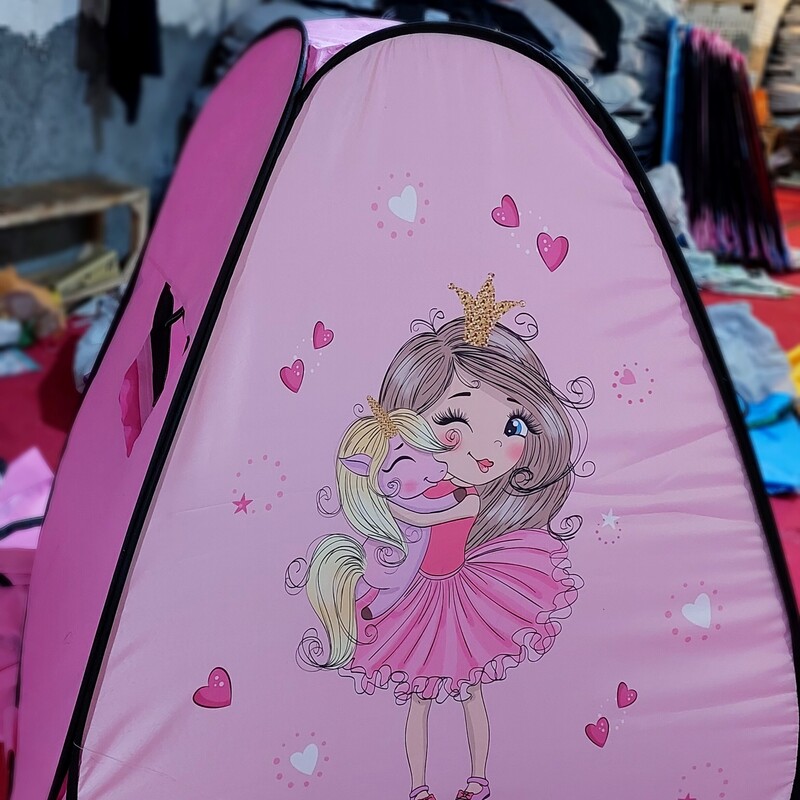چادر مسافرتی فنری کودک چادر بازی کودک چاپی سایز 2