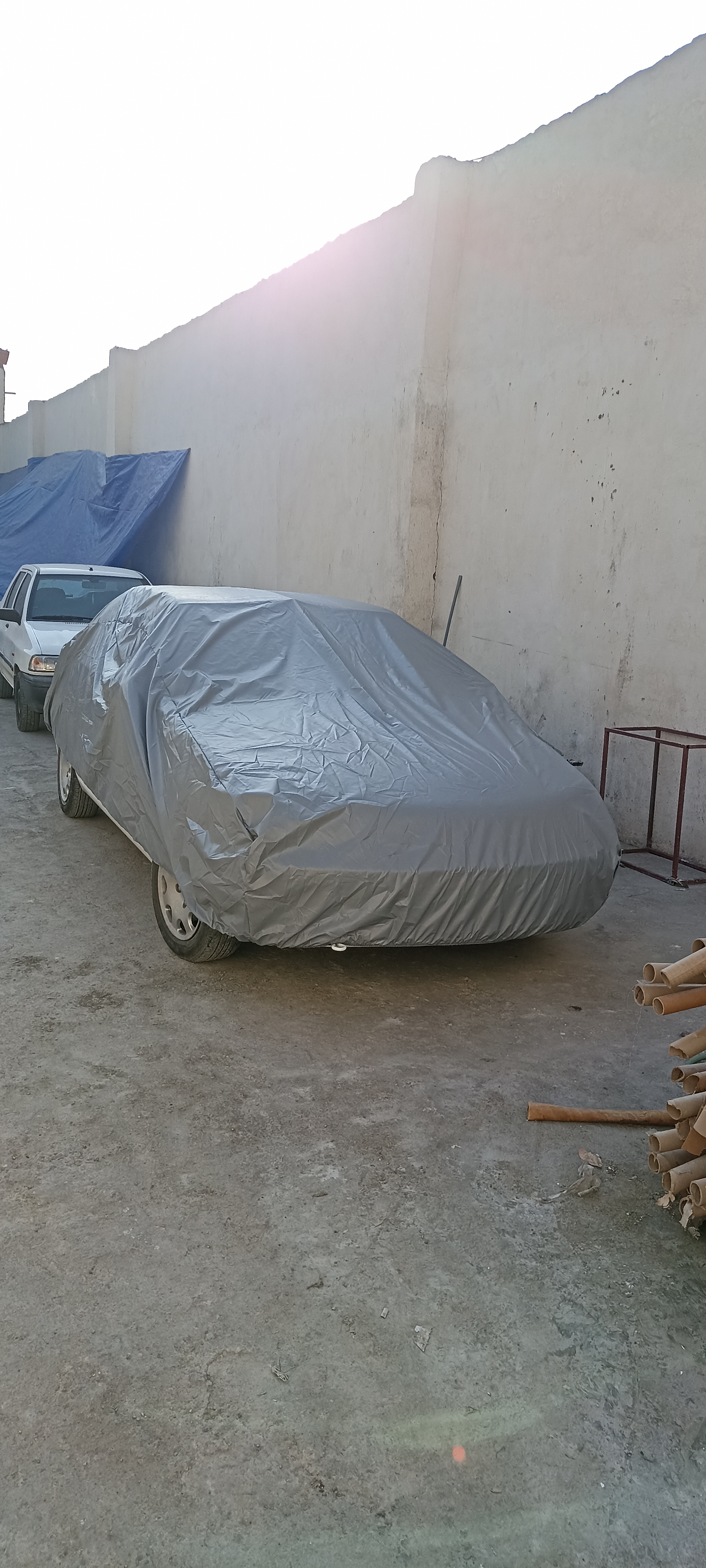 چادر پژو 207 ضد اب ایرانی شمعی ساده