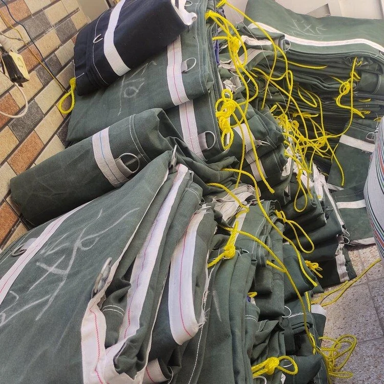 چادر نیسان برزنت با قلاب و دم اسبی رایگان سایز 25در35 مدل 1
