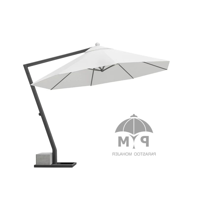 سایبان چتری گرد 5 متری پایه بغل