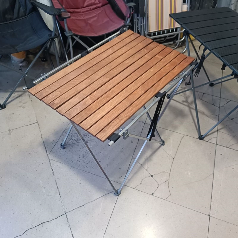 میز تاشو صفحه چوبی