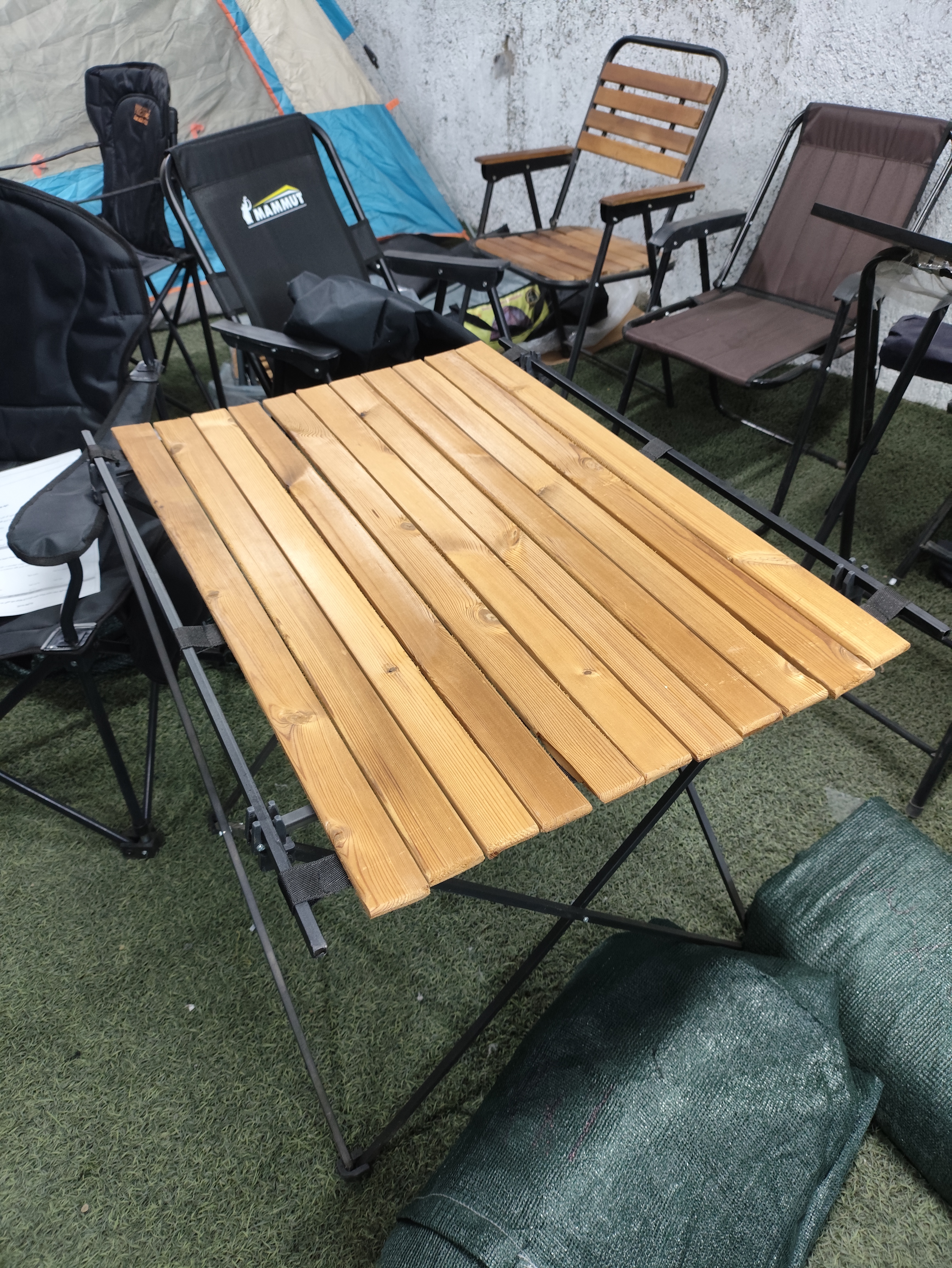 میز مسافرتی تاشو چوبی ترمو ضدآب 4نفره