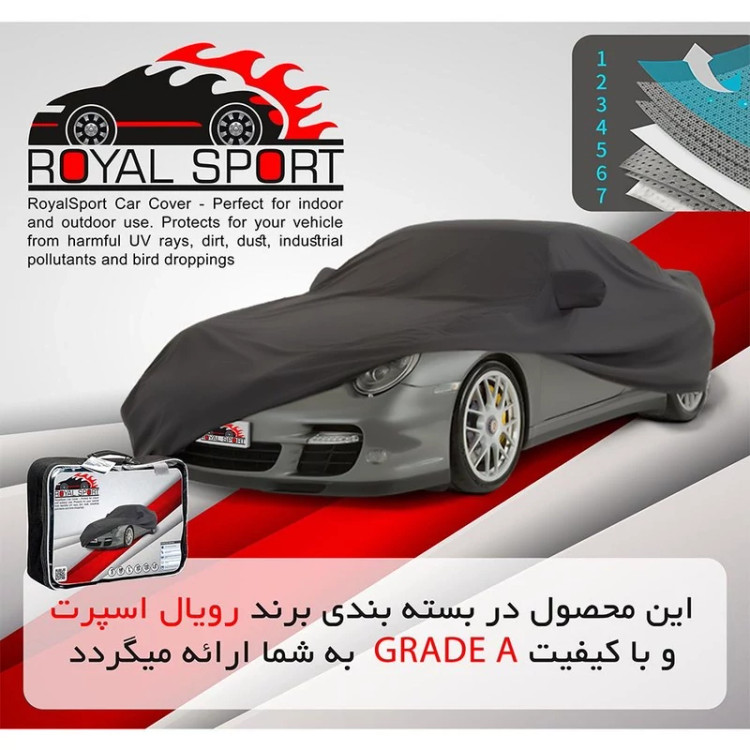 روکش خودرو رویال اسپرت مدل گرند مناسب برای جیلی X7