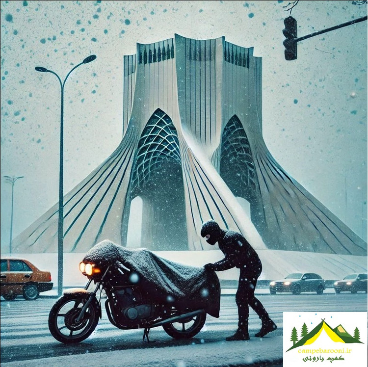 چادر موتور سیکلت شمعی مناسب برای اپاچی پالس گلکسی لیفان باکسر کی وی کد14