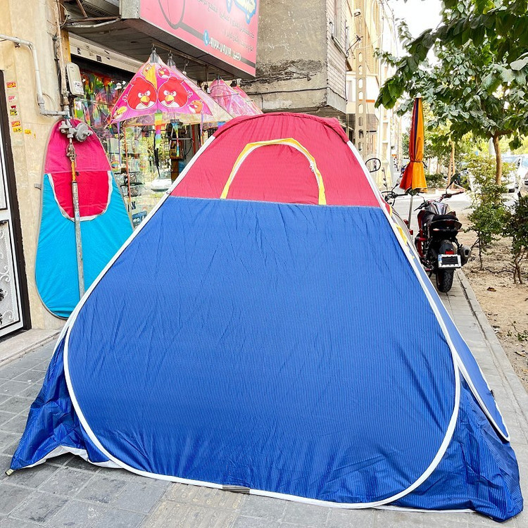 چادر مسافرتی 12 نفره مدل فنری تاشو کف ضخیم سفری کد47