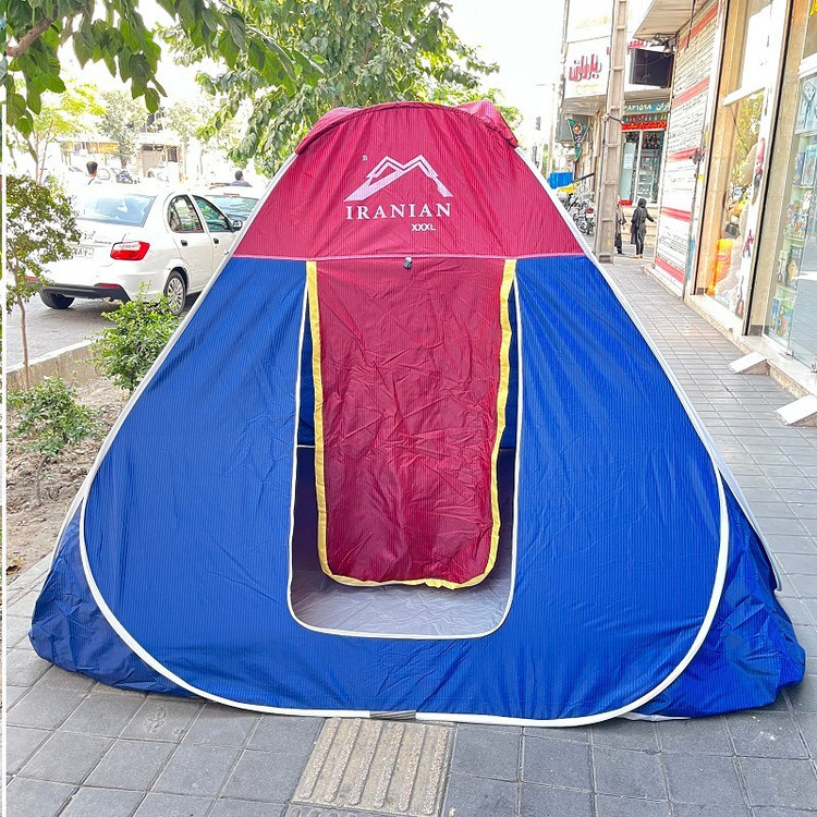 چادر مسافرتی 12 نفره مدل فنری تاشو کف ضخیم سفری کد56
