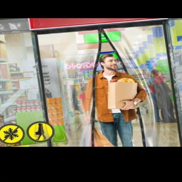 پرده پلاستیکی سایز 120 در 230 سانت مدل آهنربا قوی مغناطیسی آهنربایی نایلونی