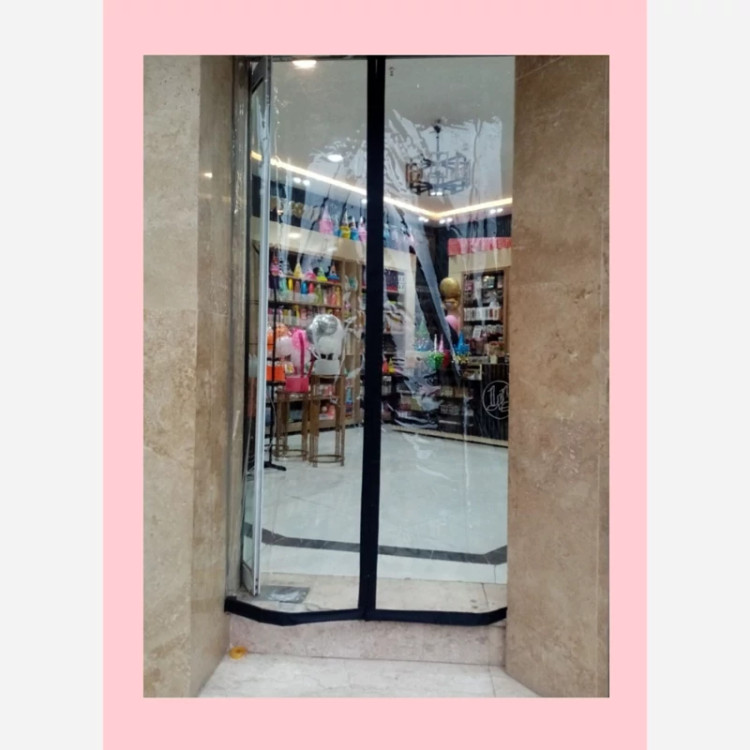 پرده پلاستیکی آهنربایی 80 در 240 سانت (ضمانتی) مدل جدید آهنربا قوی پلاستیکی آهنربایی طلقی درب آهنربادار