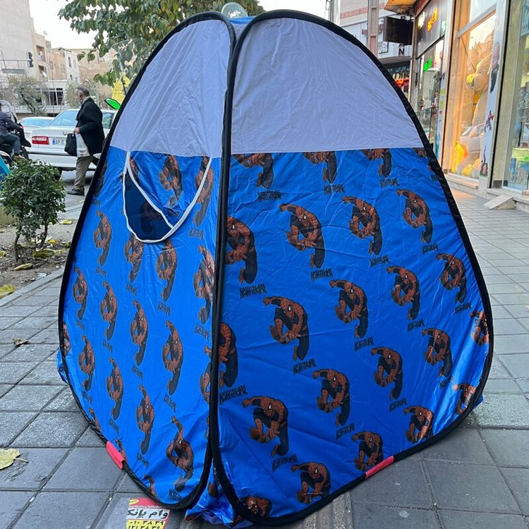چادر بازی کودک مدل فنری سایز 115 (دو نفره) طرح مرد عنکبوتی ( اسپایدرمن ) کد3