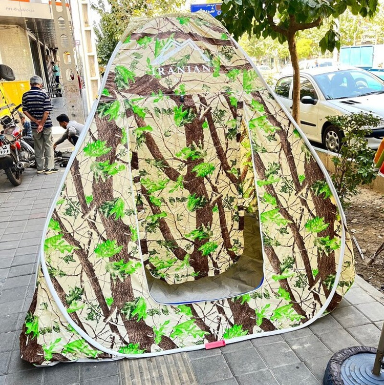 چادر مسافرتی 12 نفره جنس برنو با ارتفاع بلند و کف ضخیم و سه پنجره و رنگبندی کد10
