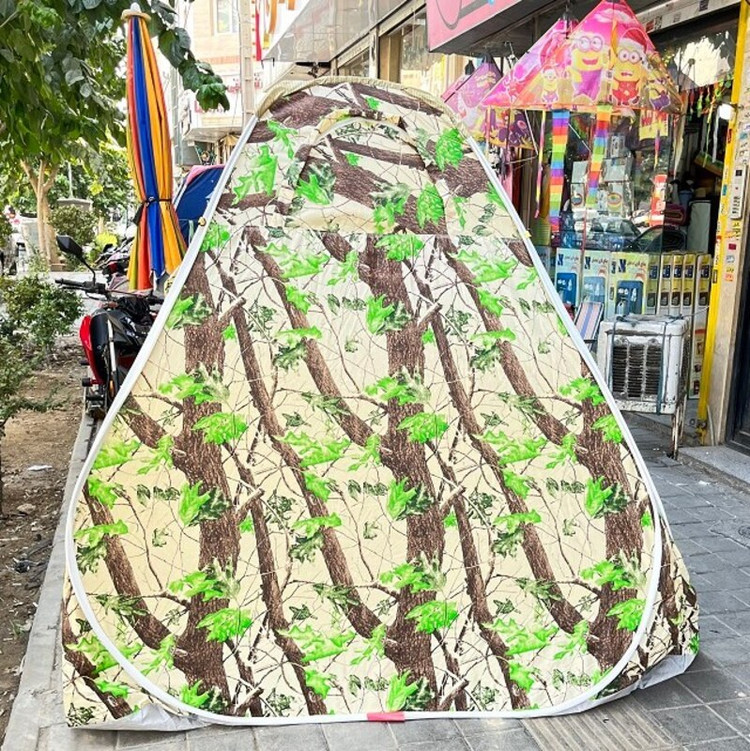 چادر مسافرتی 12 نفره جنس برنو با ارتفاع بلند و کف ضخیم و سه پنجره و رنگبندی کد10