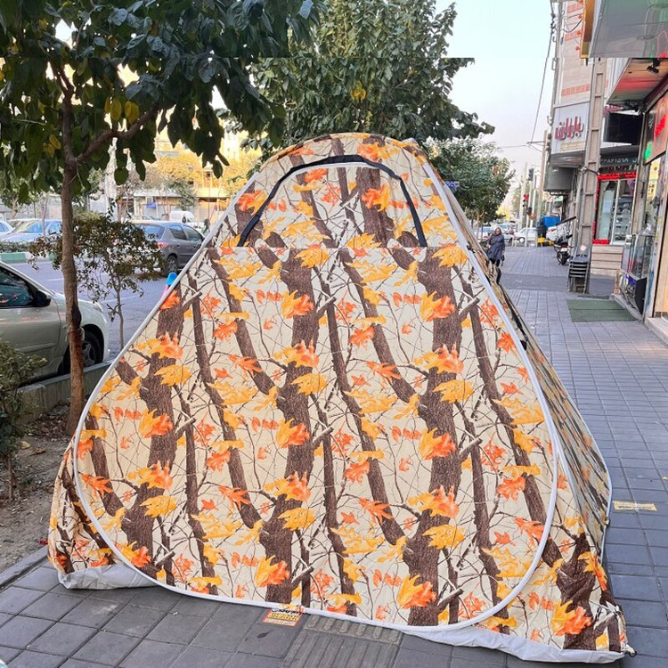 چادر مسافرتی 12نفره فنری تاشو با جنس برنو و داراس سه پنجره مدل طرح دار جدید کد11